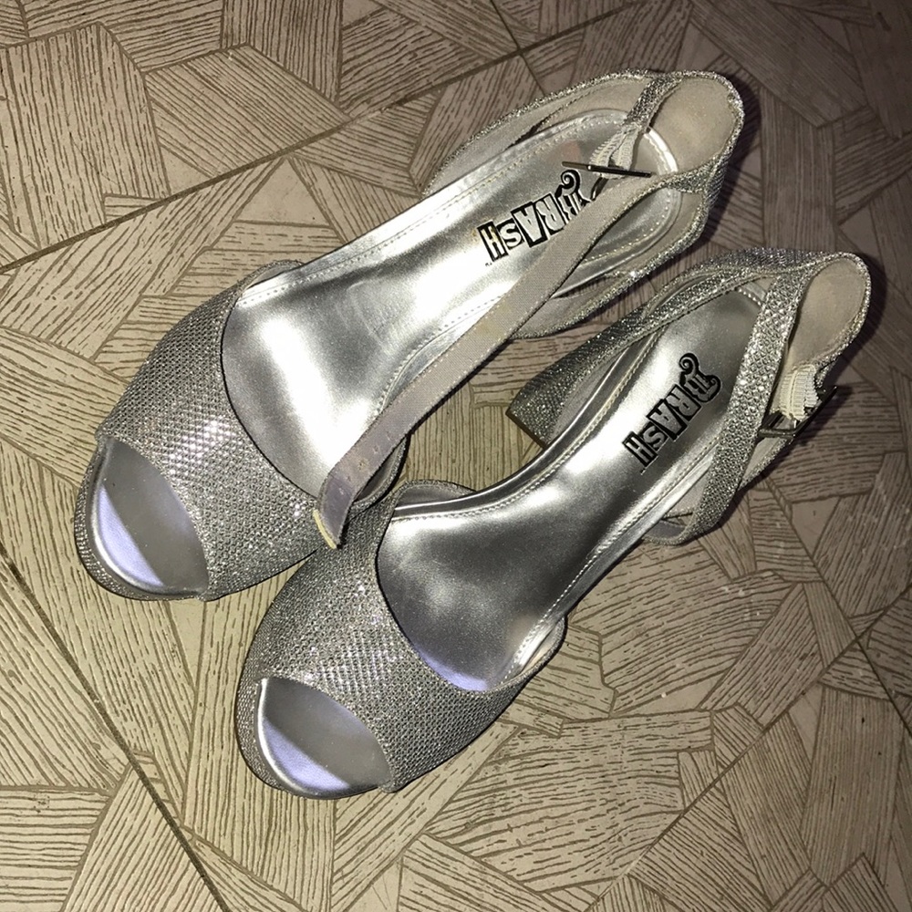 Silver Sparkly High Heels